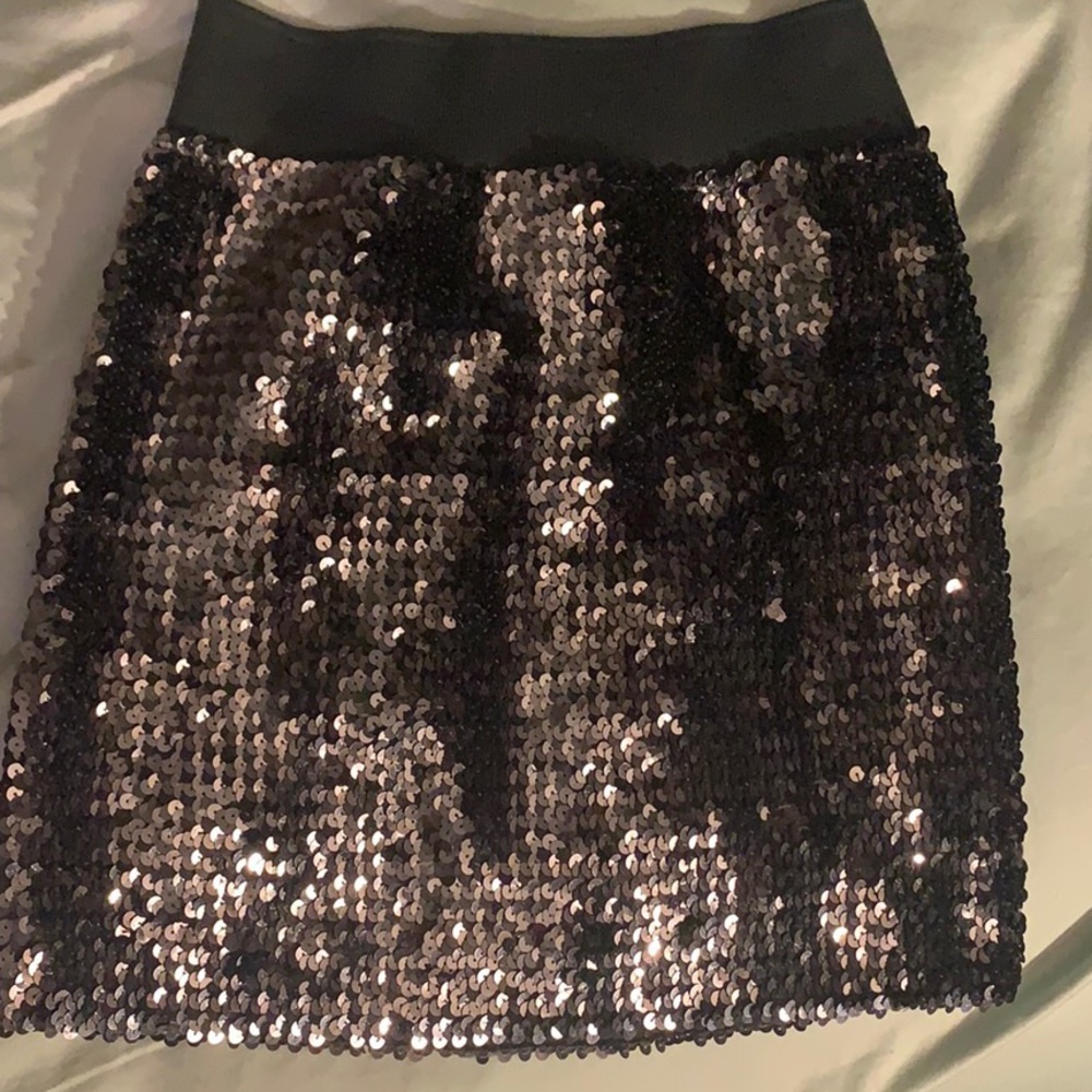 Lily White Sequined Skirt